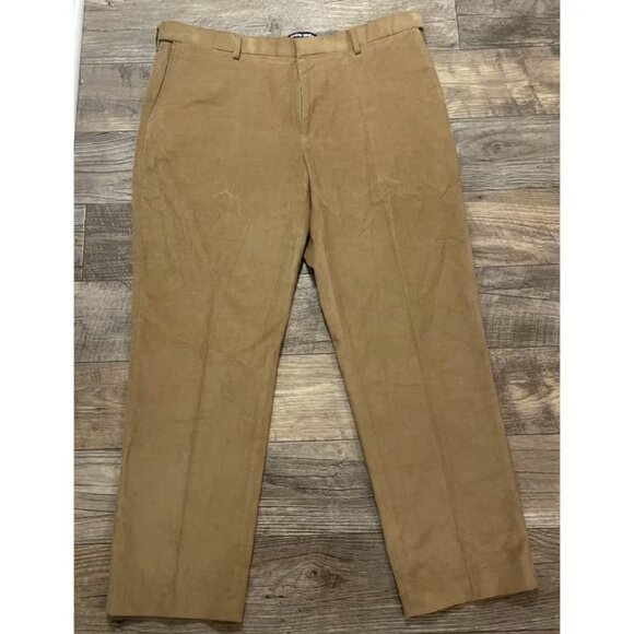 Lands' End Men's Khaki Corduroy Traditional Fit Comfort Waist Pants Size 40x31 - Picture 1 of 4